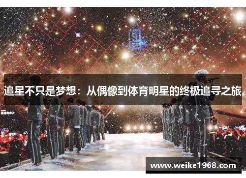 追星不只是梦想：从偶像到体育明星的终极追寻之旅